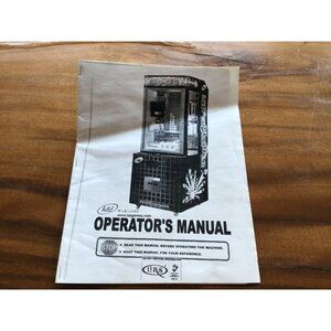 Vintage ORIGINAL Arcade Game Operators Manual -  Lai Games